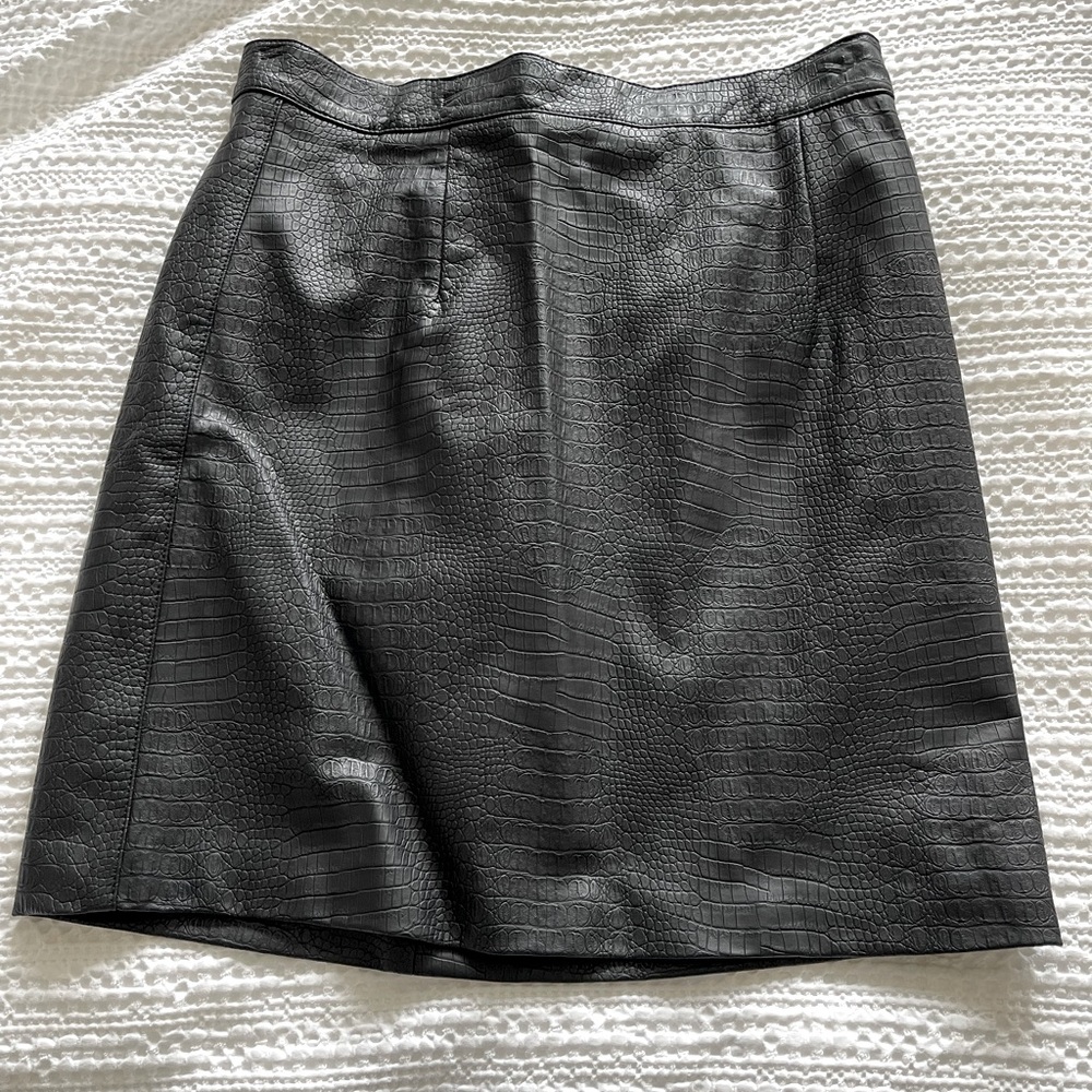 Bardot Vegan Black Leather Skirt